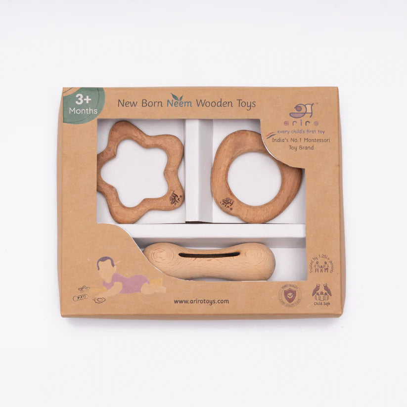 New Born Neem Wood Gift Set