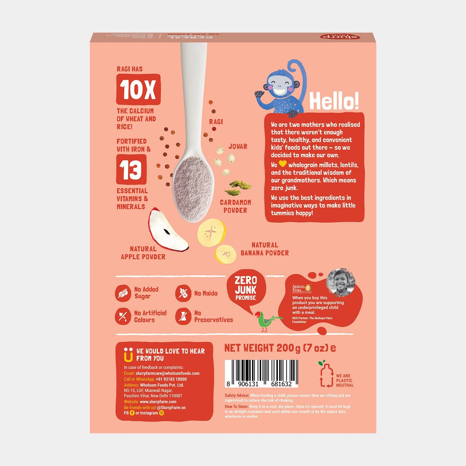 Ragi, Apple & Banana Cereal