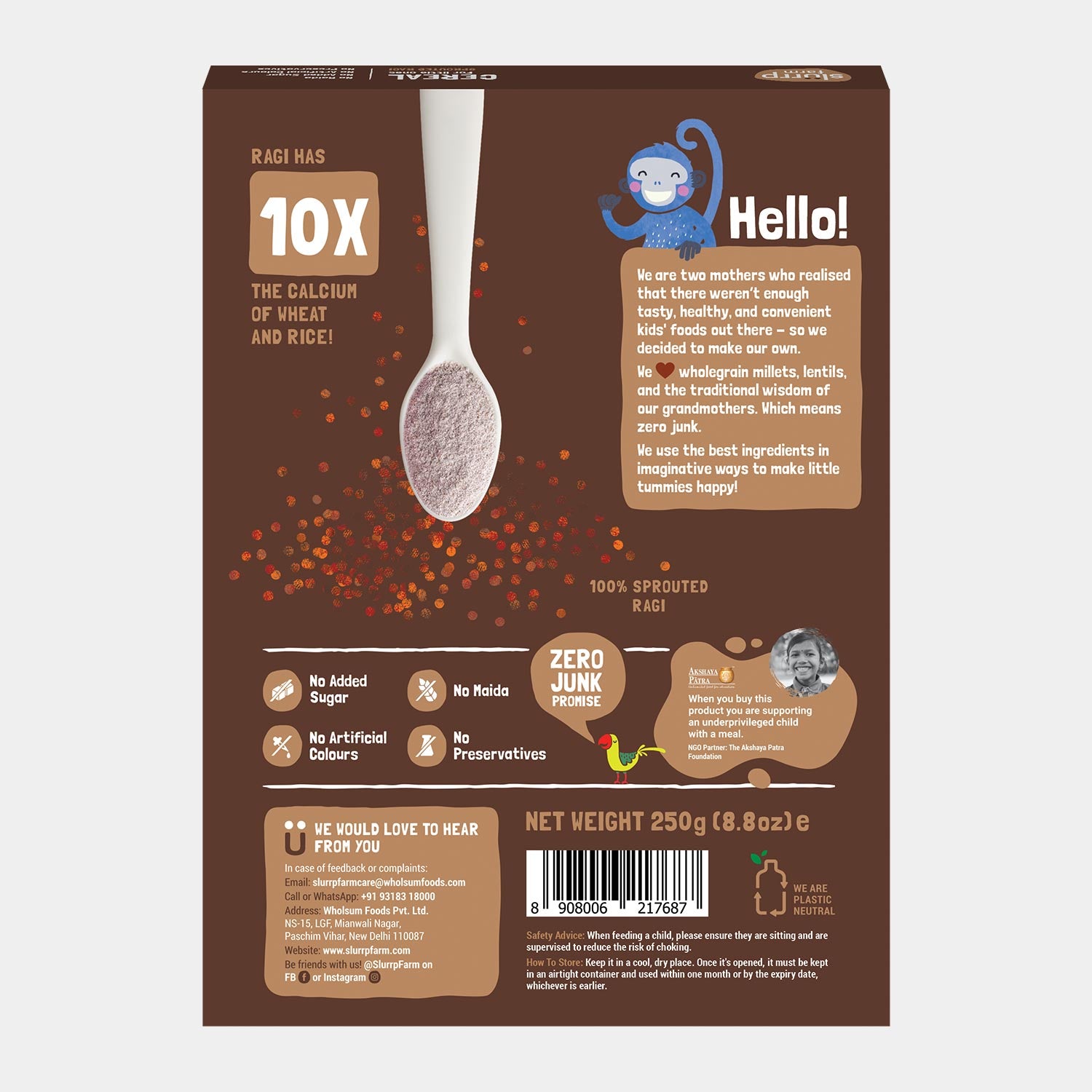 Sprouted Ragi Powder for Little Ones