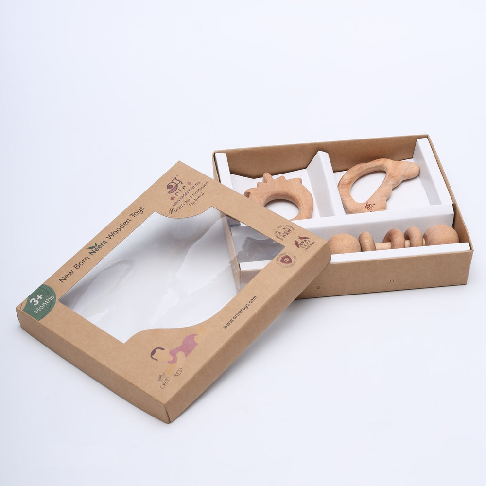 New Born Neem Wood Gift Set