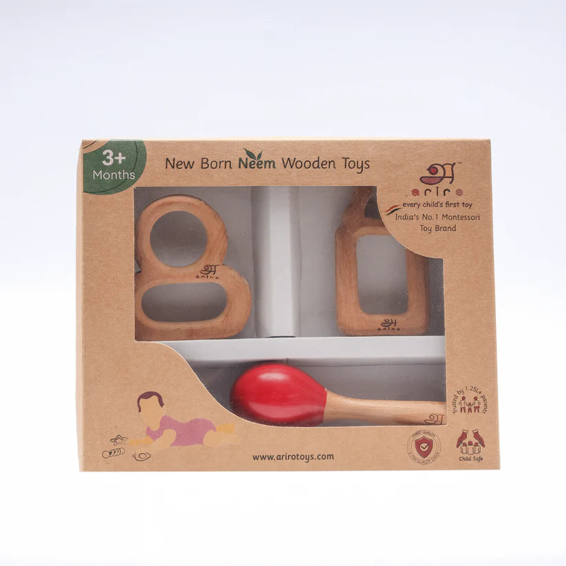 New Born Neem Wood Gift Set