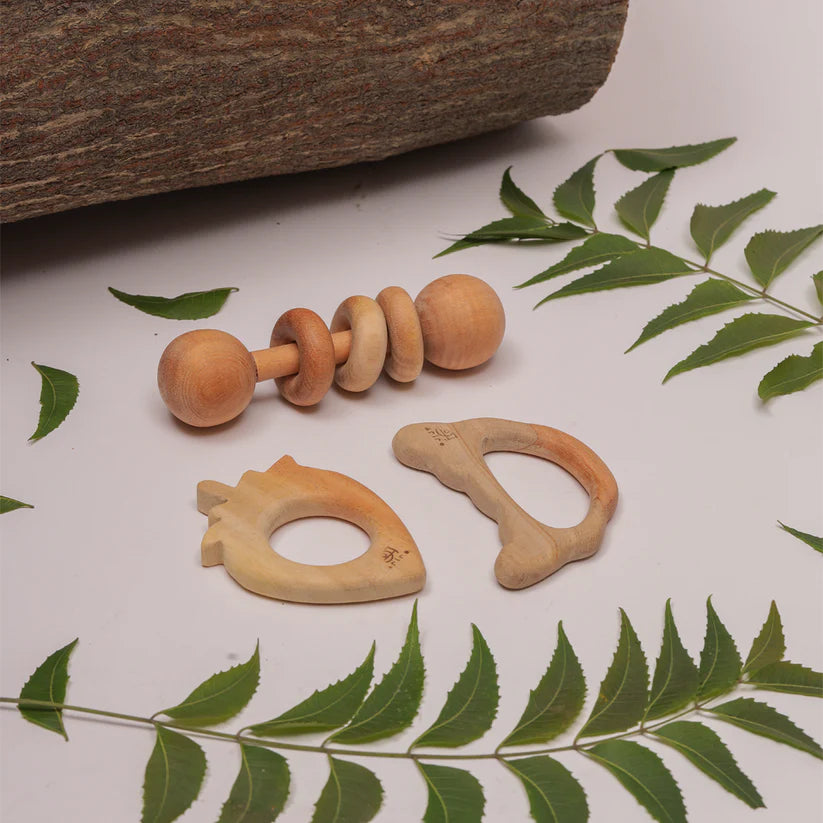 New Born Neem Wood Gift Set