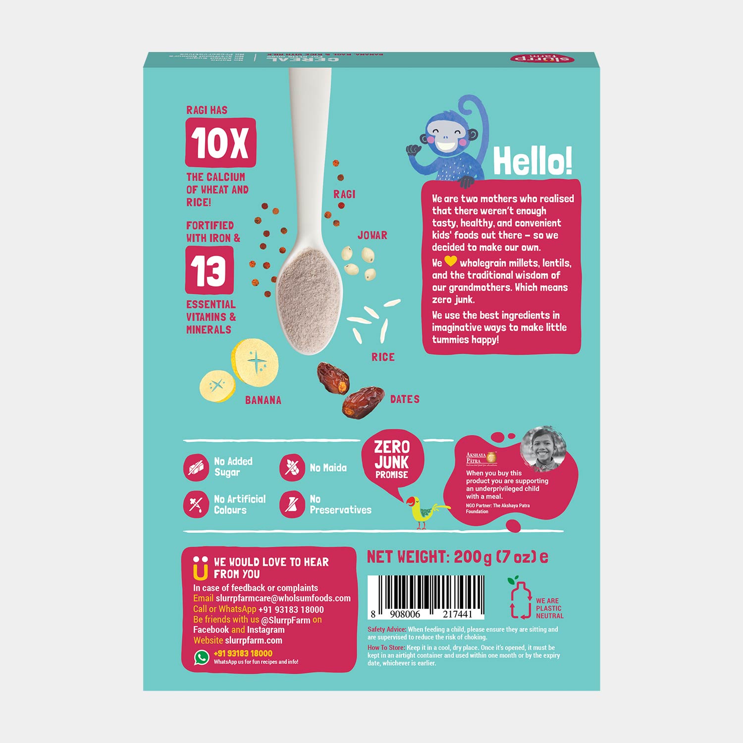 Ragi, Apple & Banana Cereal