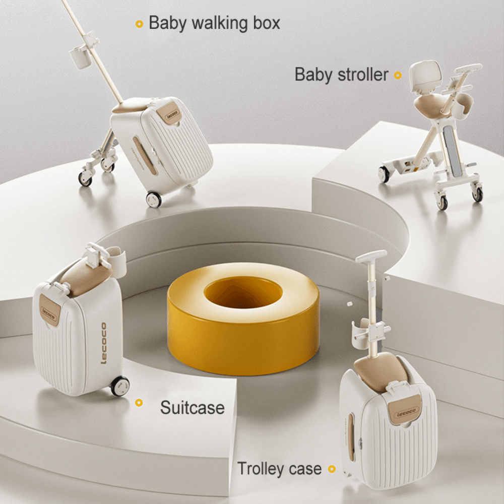 Lecoco Premium Ride-on Kids' Luggage – Toddler Travel Suitcase