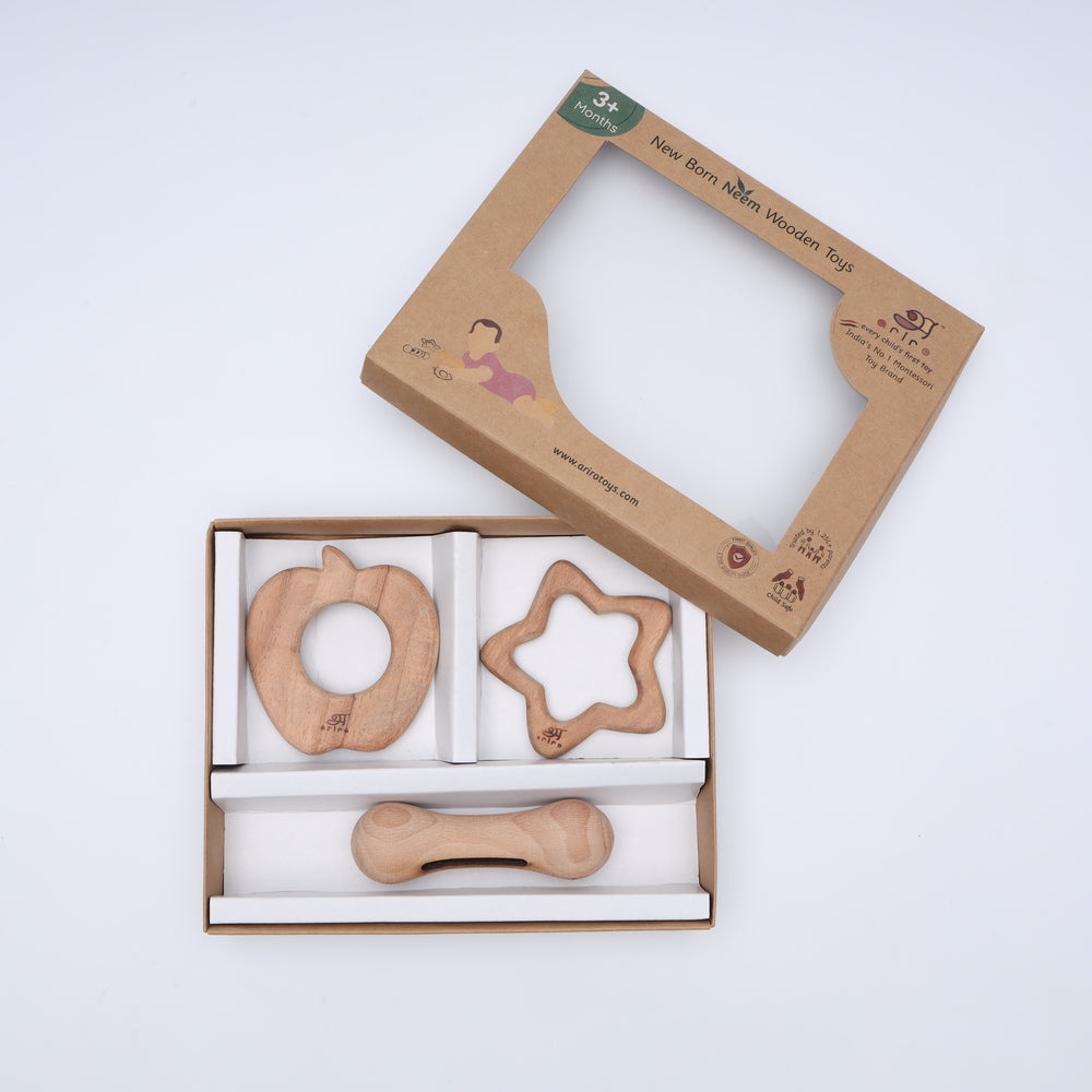 New Born Neem Wood Gift Set