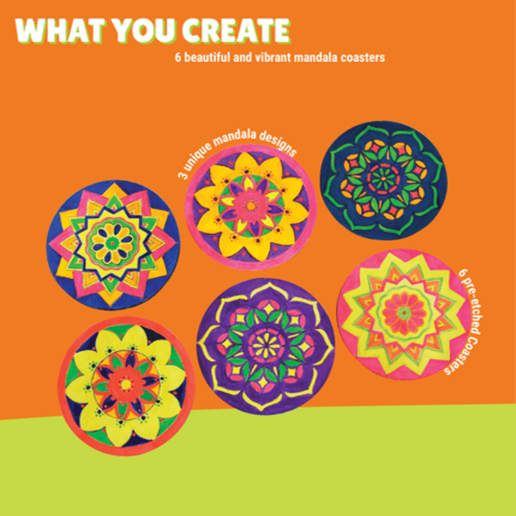 Mandala Art Coasters Panting Kit