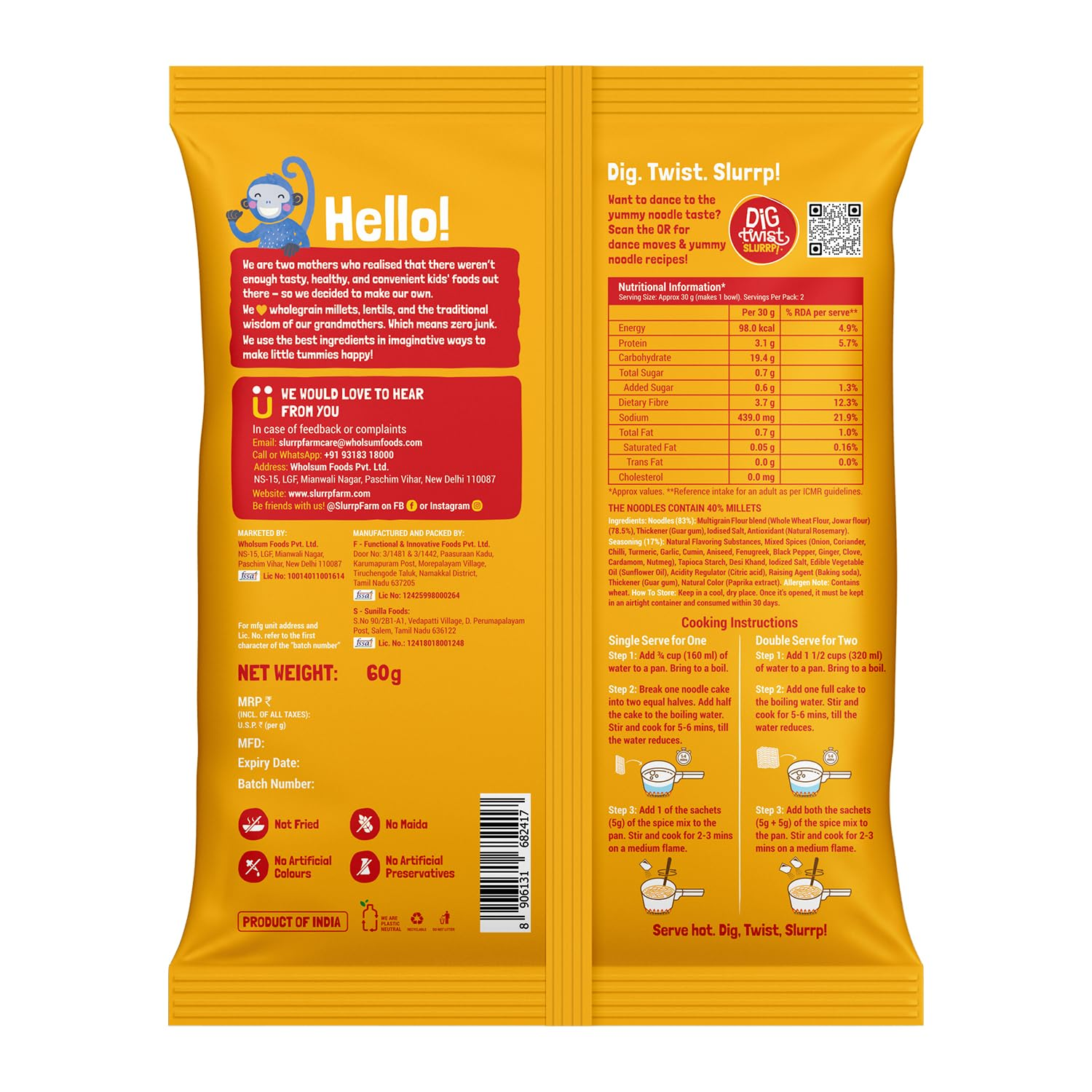 Instant Millet Noodles-Magic Masala