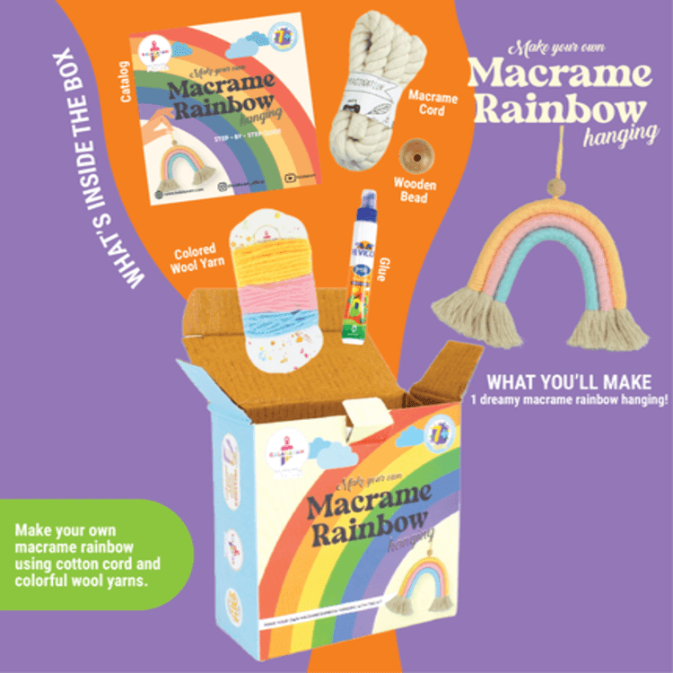 Mini Macrame Rainbow